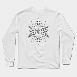 Unicursal Hexagram | Pagan Symbol Long Sleeve T-Shirt